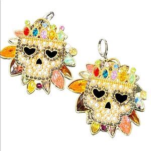 HANDCRAFTED Artisan Sparkly Call the Witch Doctor Earrings